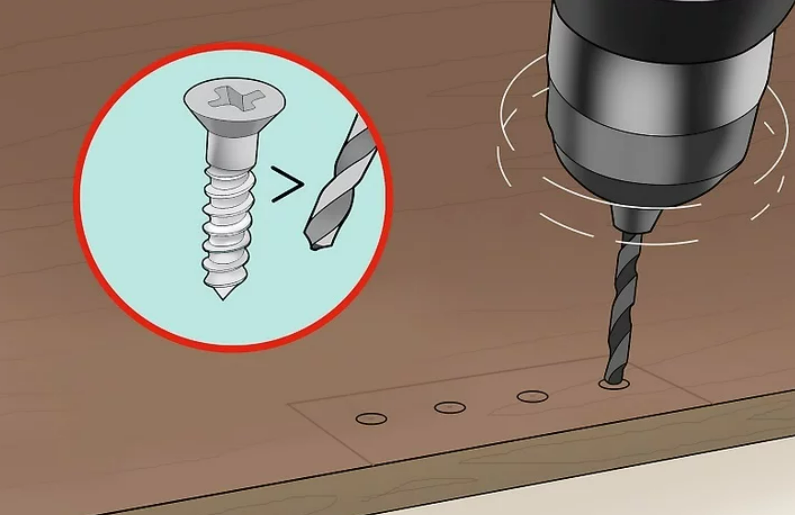 Drill pilot holes