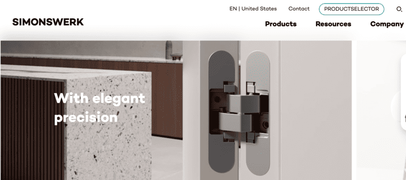 SIMONSWERK door concealed hinge supplier SIMONSWERK concealed door hinge