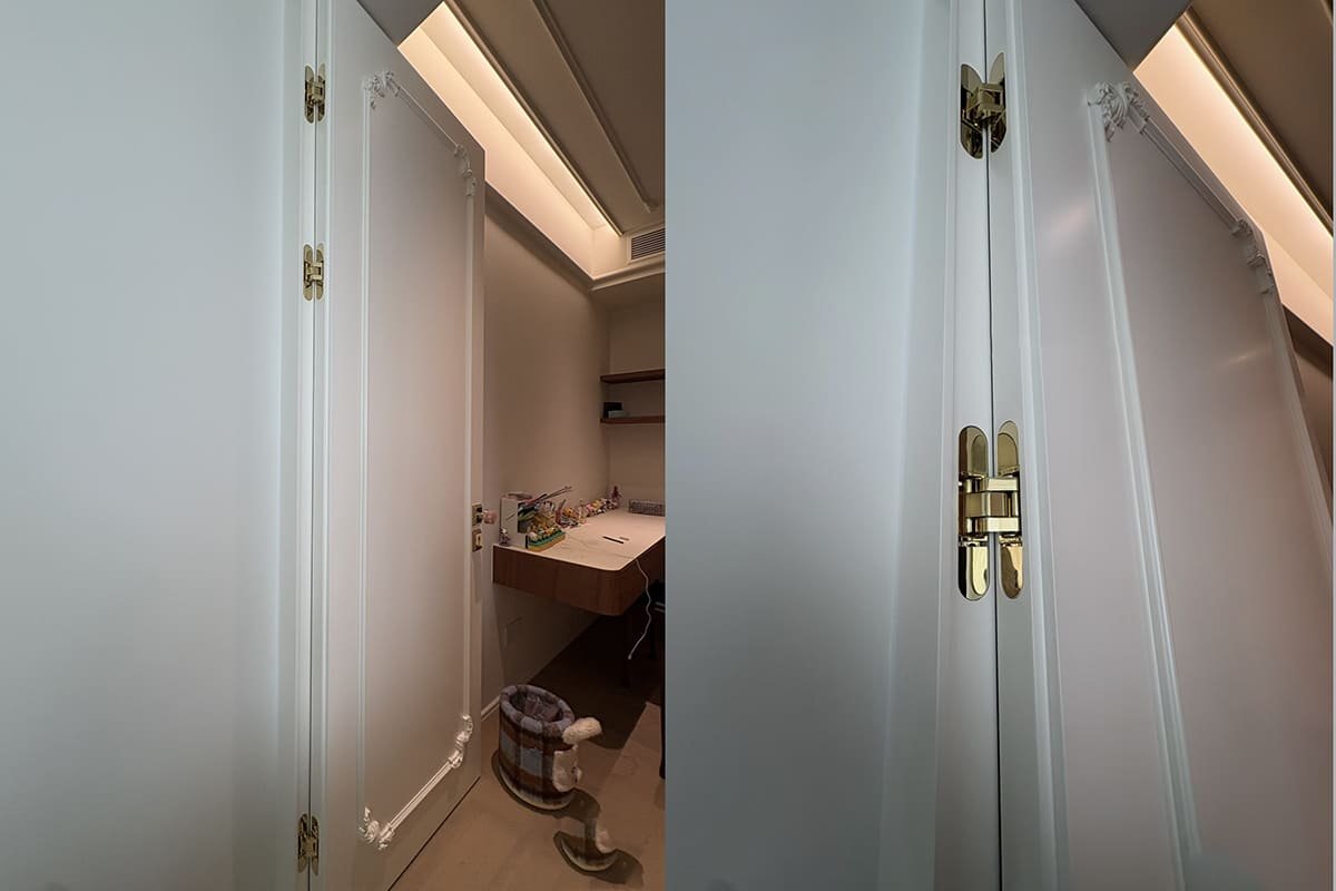 interior wooden door antique brass hinge