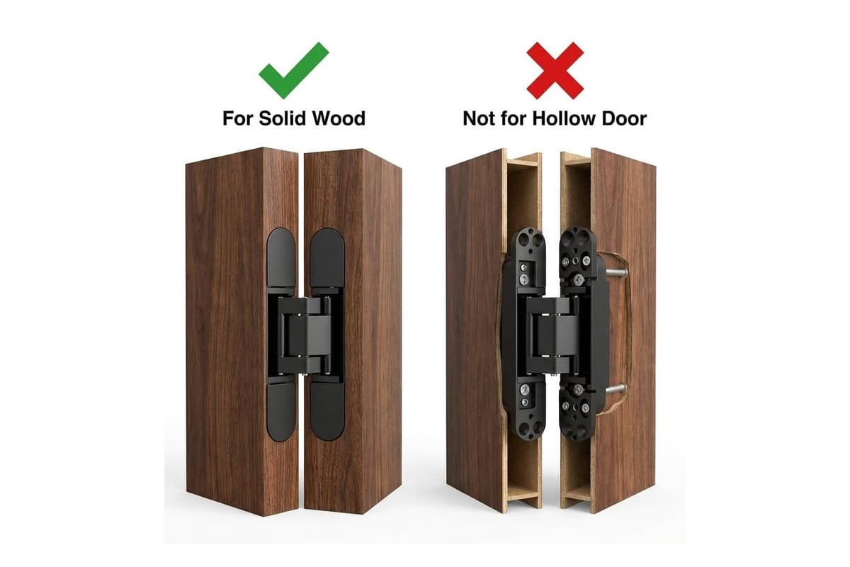 wooden door hinge mortising