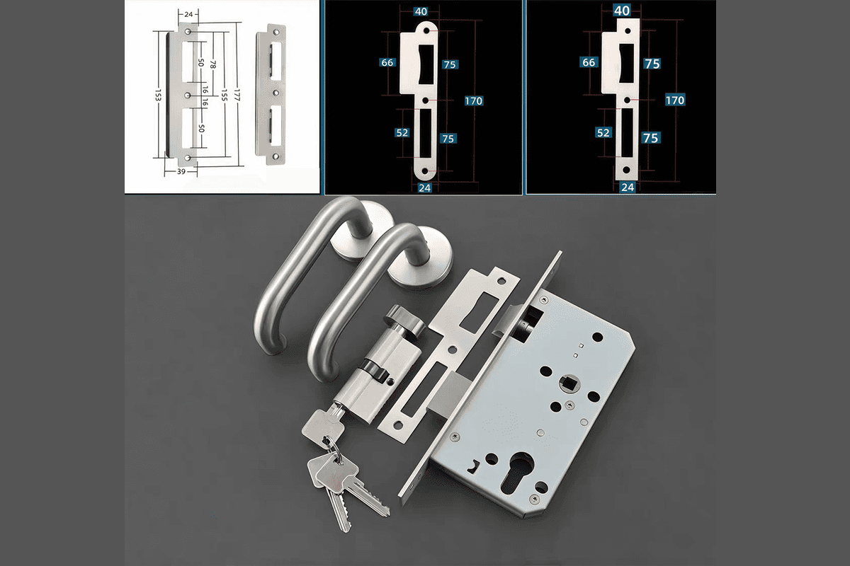 keyed mortise lock set parts