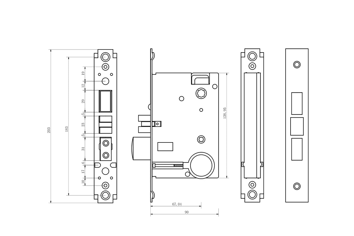 full mortise lock components full mortise lock components