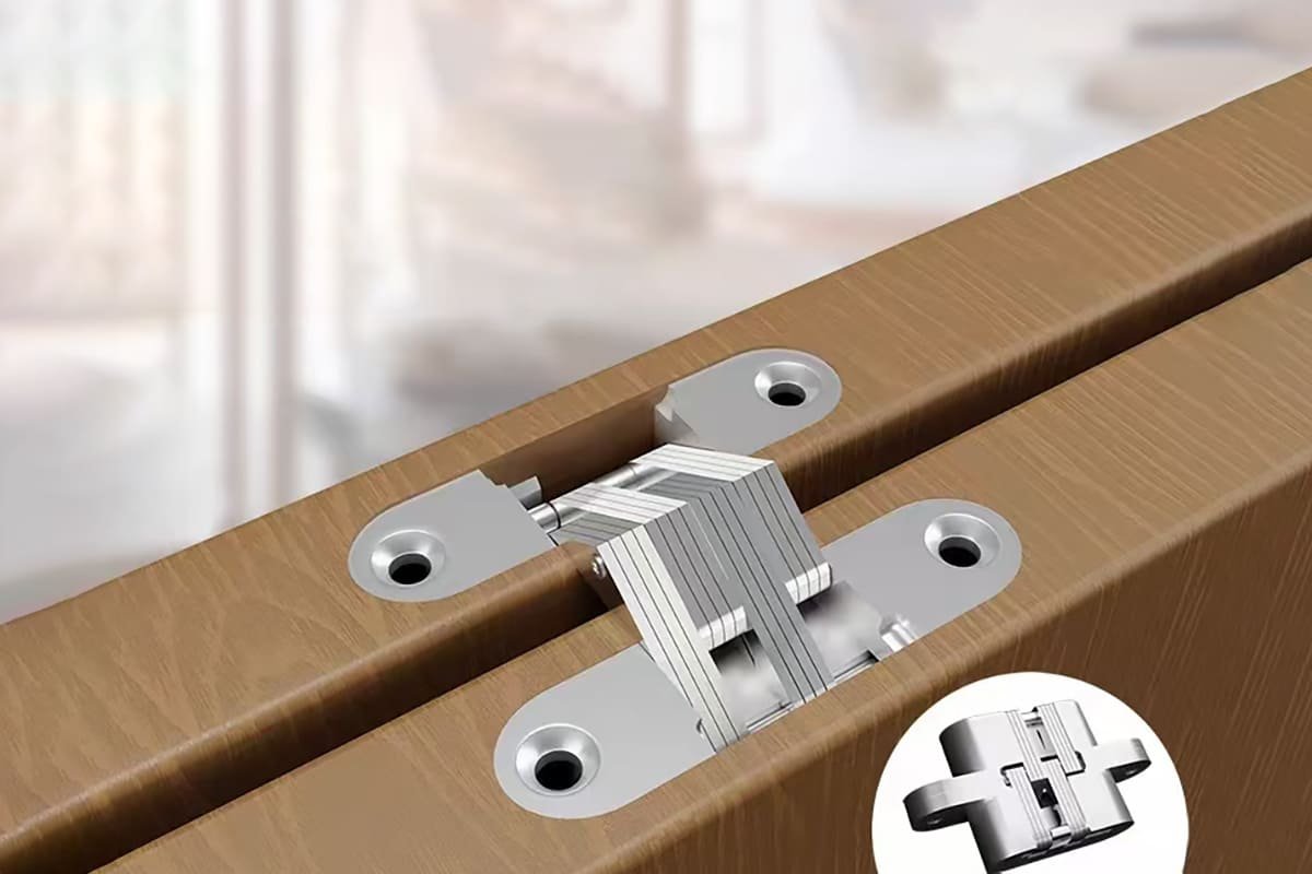 Soss-Style Concealed Hinges Soss-style concealed hinges with mechanical linkage for heavier doors