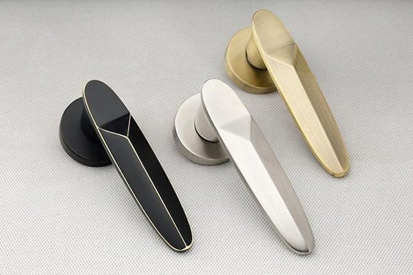 best materials for door handles zinc alloy interior door handle with modern finish