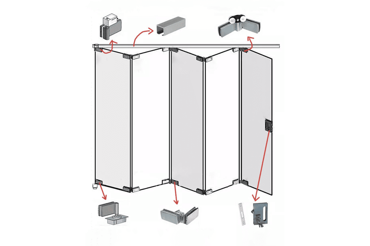 butt and non mortise bifold door hinges for simple folding doors