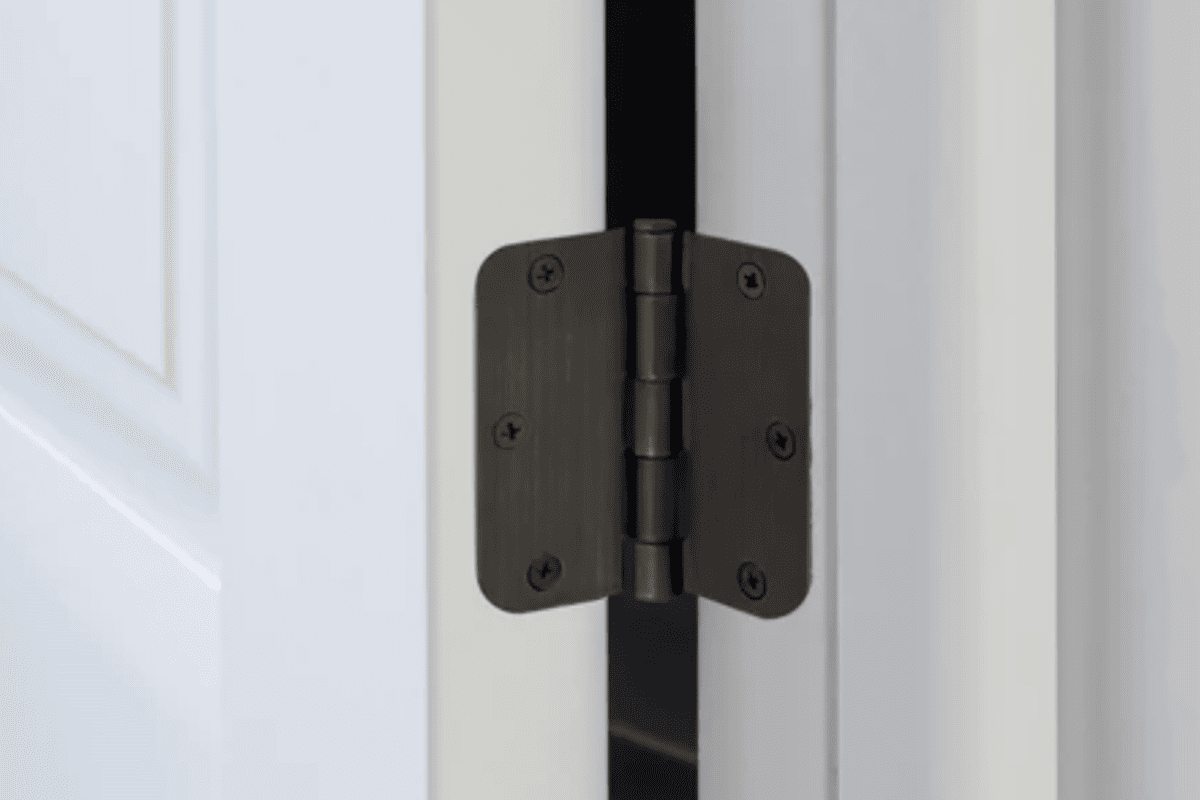 Door hinge corner radius confirmation workflow door hinge corner radius confirmation with drawing sample and measurement