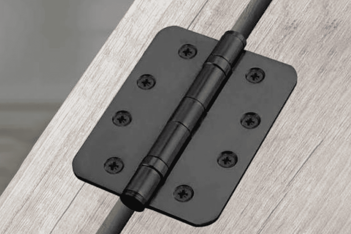 Round corner hinge leaf radius door hinge corner radius on round corner hinge leaf