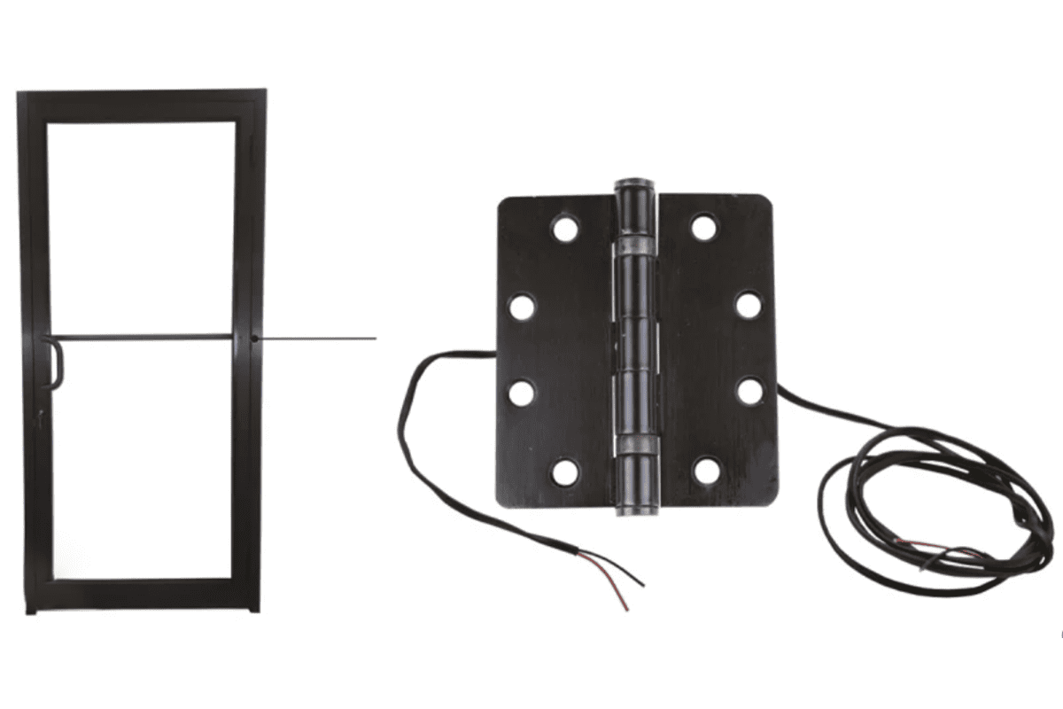 electric power transfer hinge types for commercial and interior doors