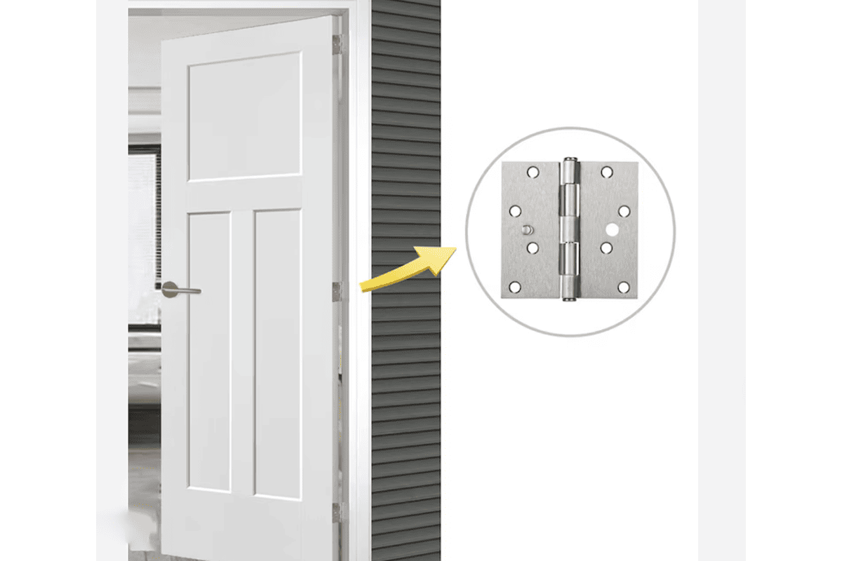 When 3 hinge position is needed on doors 3 hinge position on tall and heavy doors for additional support