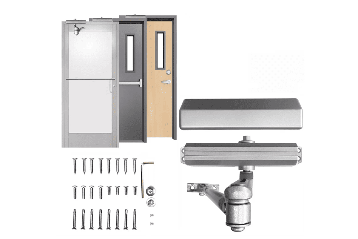 Check door specifications before choosing a hydraulic door closer hydraulic door closer door weight width and material checking