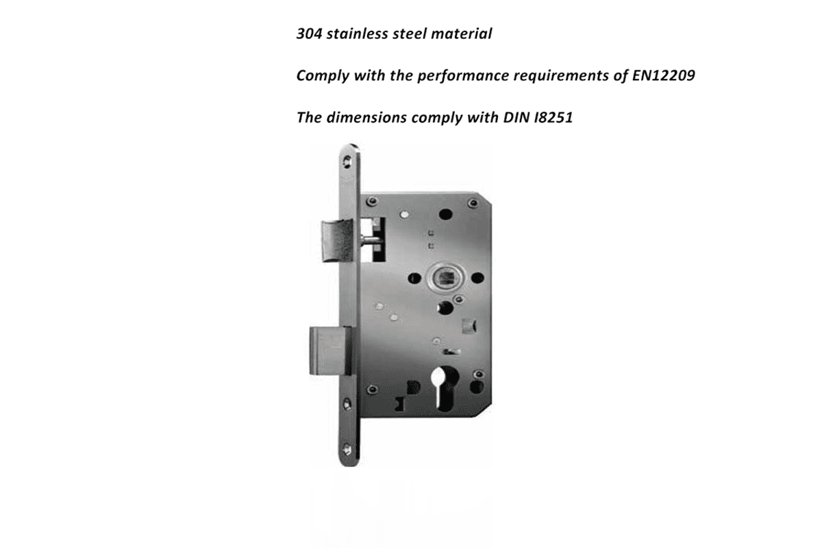Euro standard backset of a mortice lock backset of a mortice lock for Euro standard door hardware
