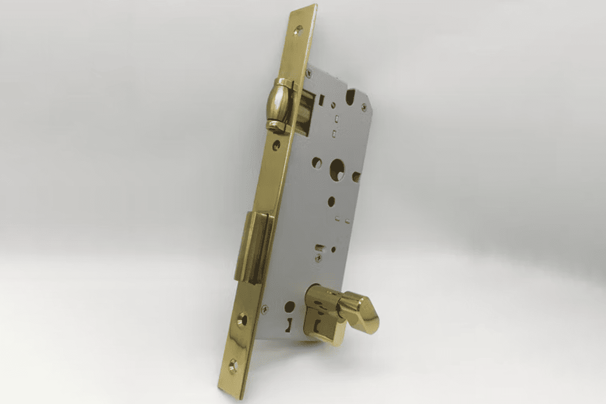 roller latch mortise lock for modern interior door hardware
