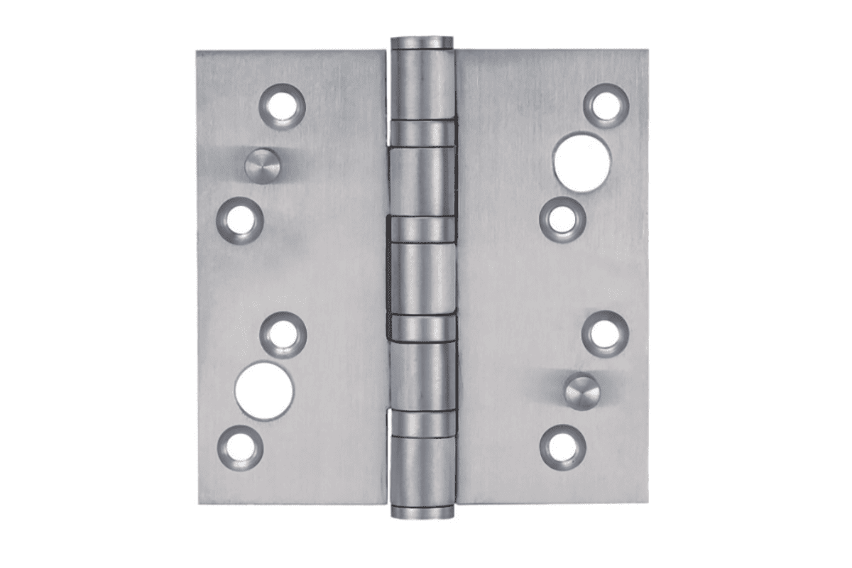security door hinges with anti removal studs for door frame protection