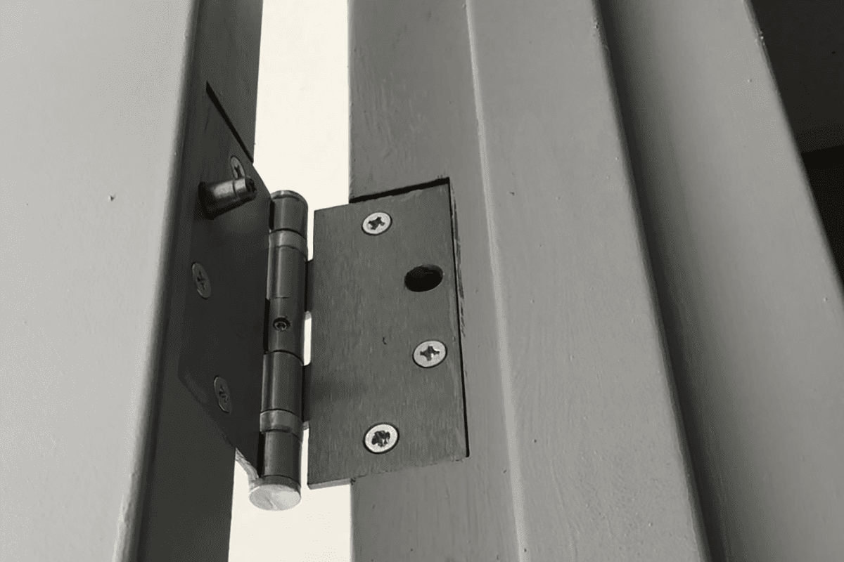 security door hinges with non removable pin for anti theft protection