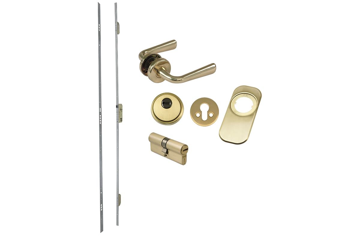 deadbolts for your front door with solid bolt and strike plate