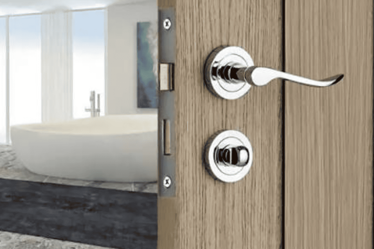 commercial bathroom door locks versus residential bathroom cylinder setup