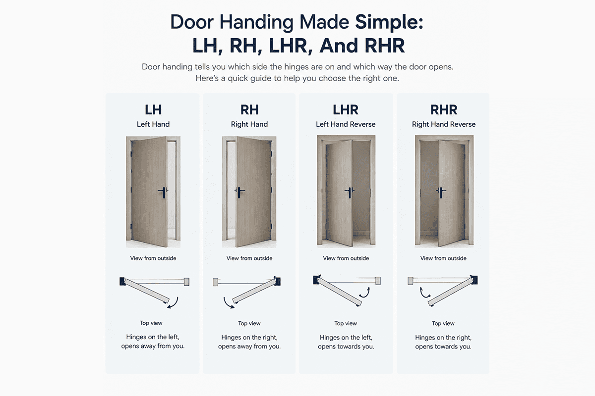 Hardware affected by door handing door handing for mortise locks closers lift hinges and pivots