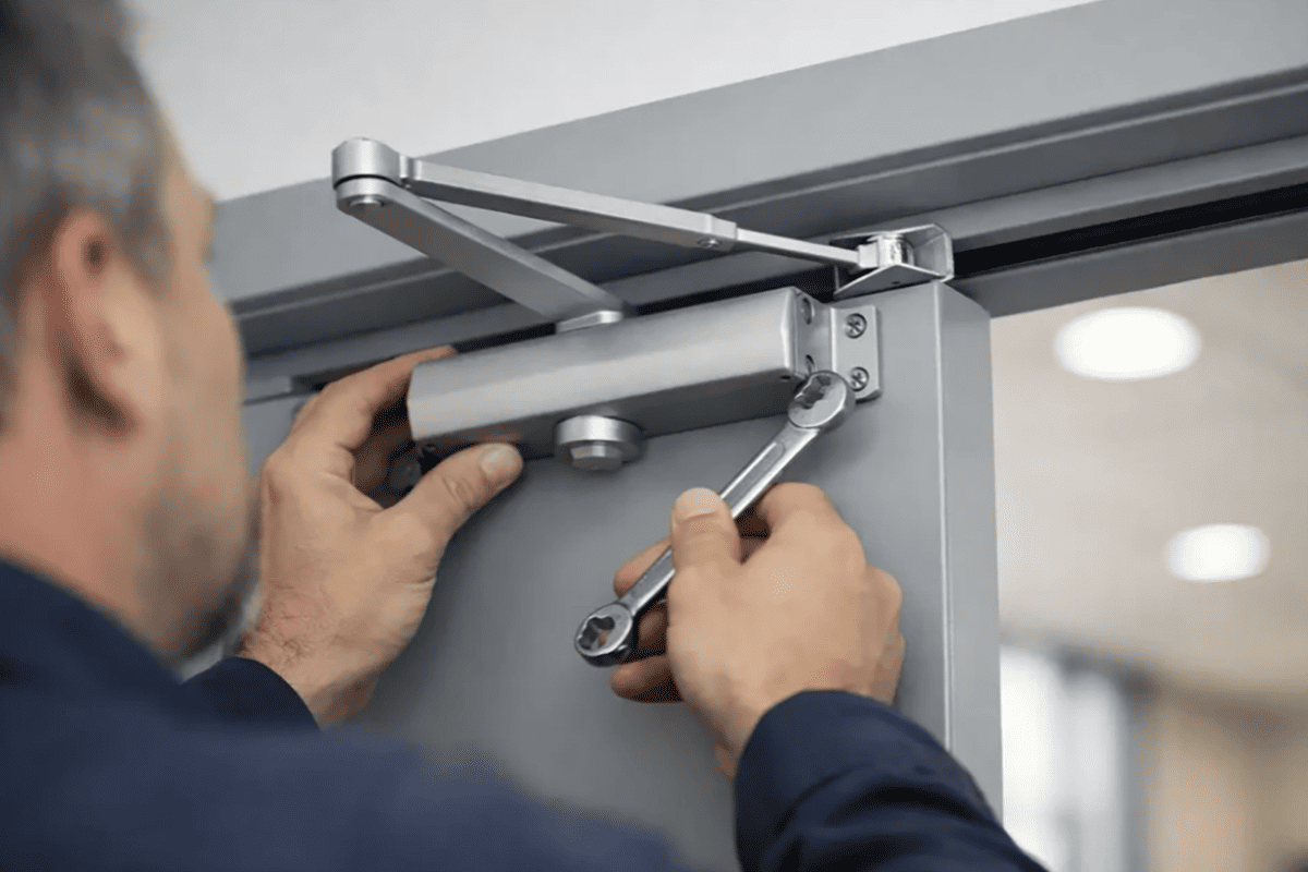 Door closers supporting indoor comfort and temperature control door closers in high-traffic areas helping indoor temperature control