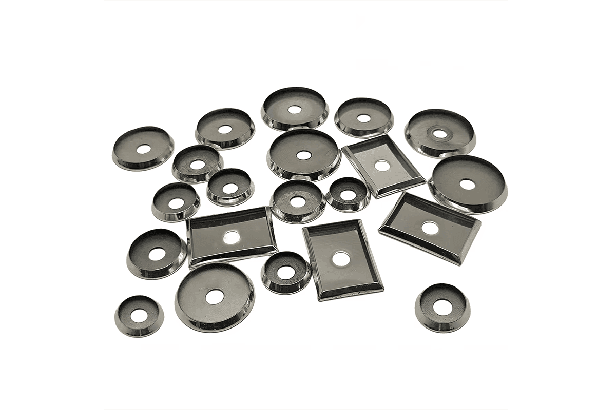 Lower rosette function type selection lower rosettes in door handles function types for Euro cylinder keyhole WC and blank