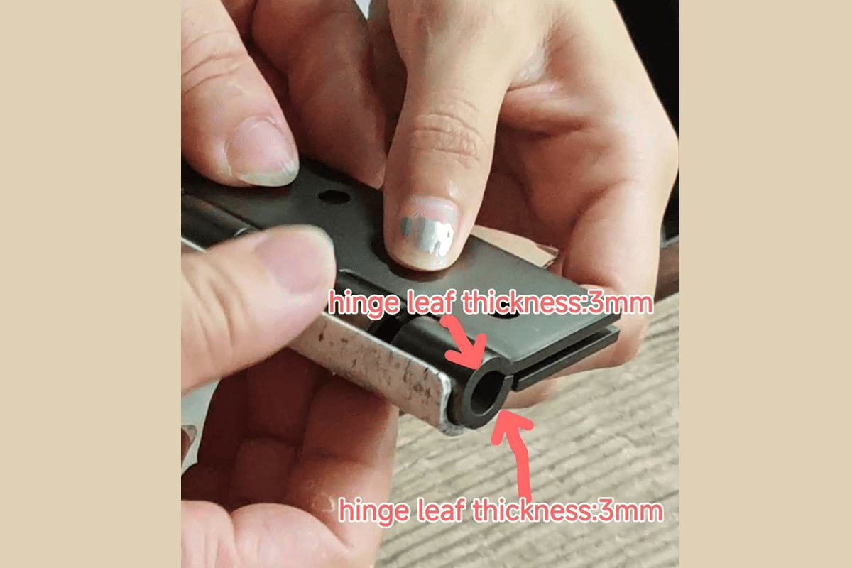 Pin diameter versus outside knuckle diameter pin diameter and outside knuckle diameter comparison for butt hinges