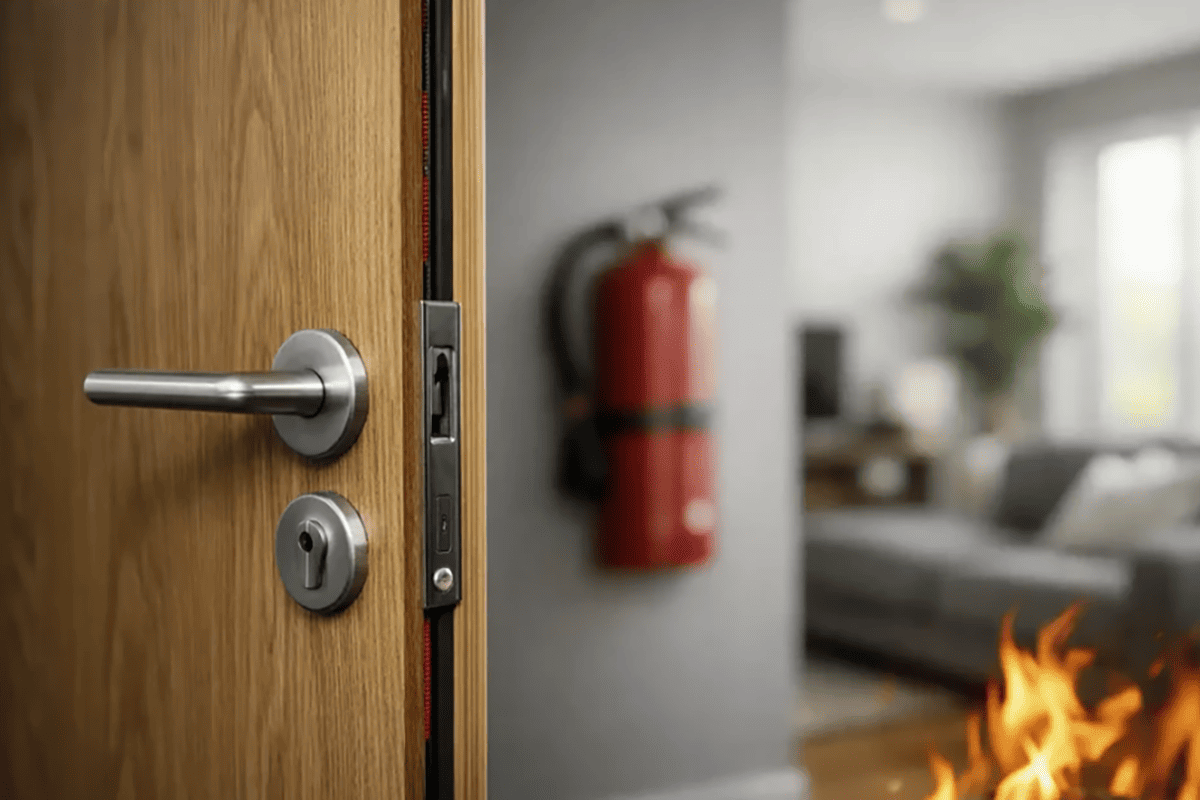 intumescent hinges with heat activated hinge liner for fire doors
