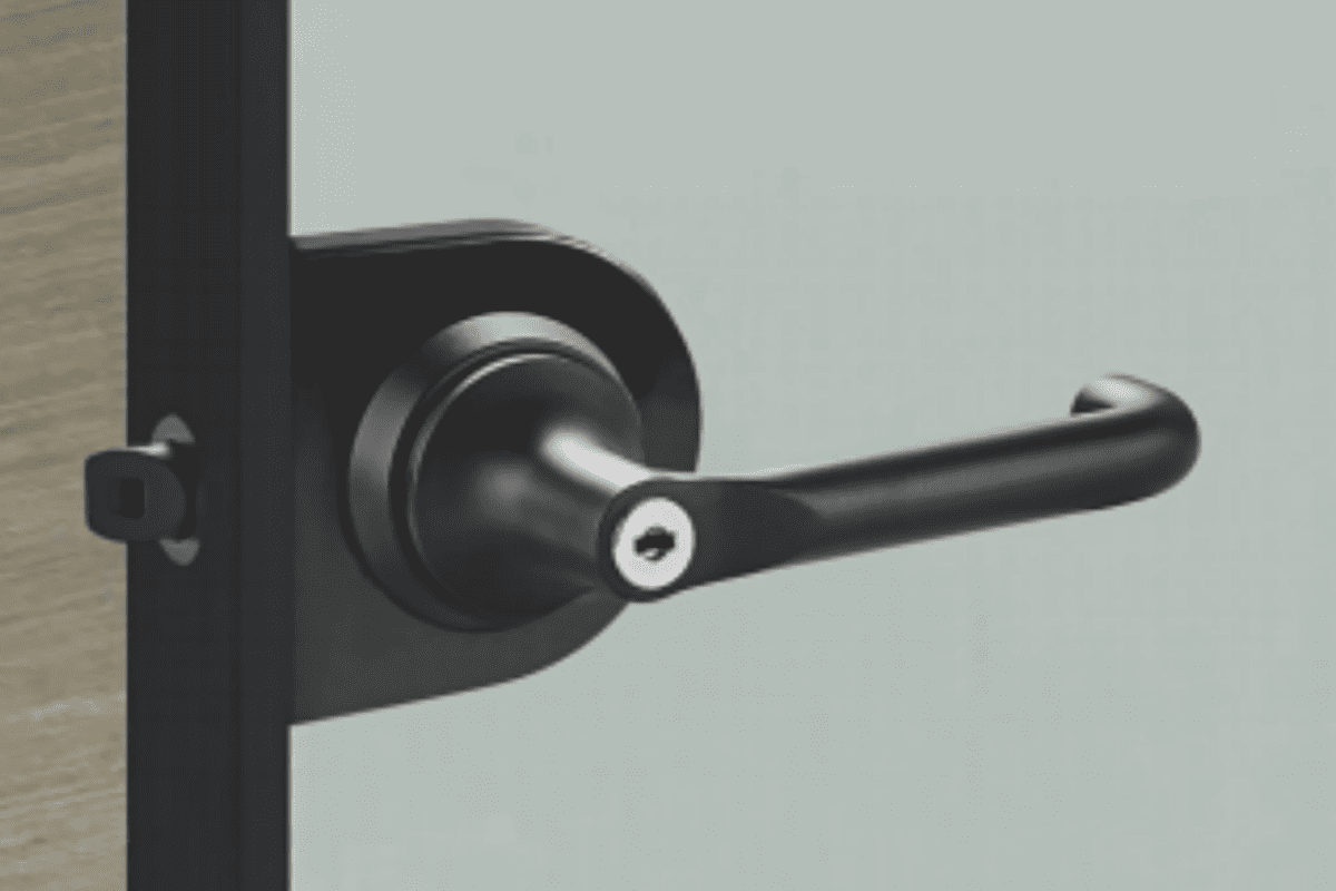 modern door handles for frameless glass doors with glass lock and pull handle