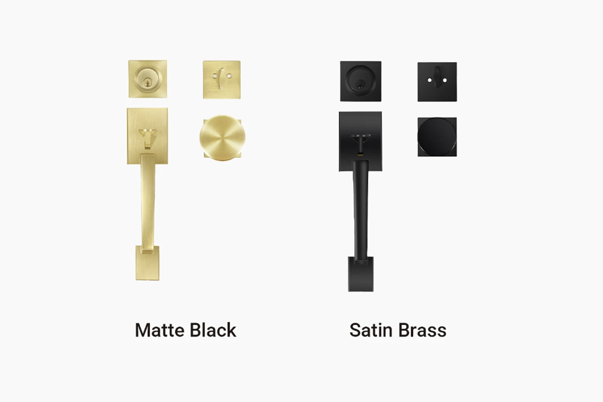 Satin Brass vs Matte Black door hardware finish comparison