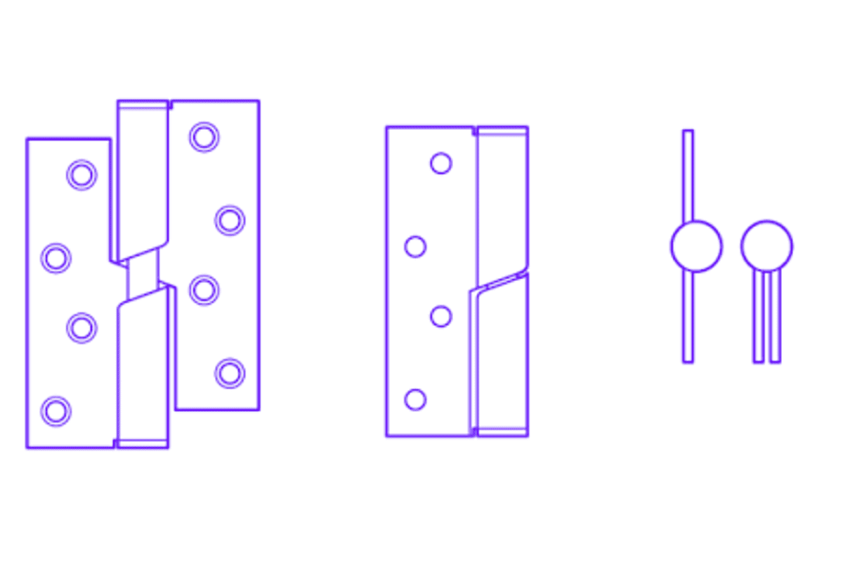 stepped convex hinge supplier drawing and sample confirmation