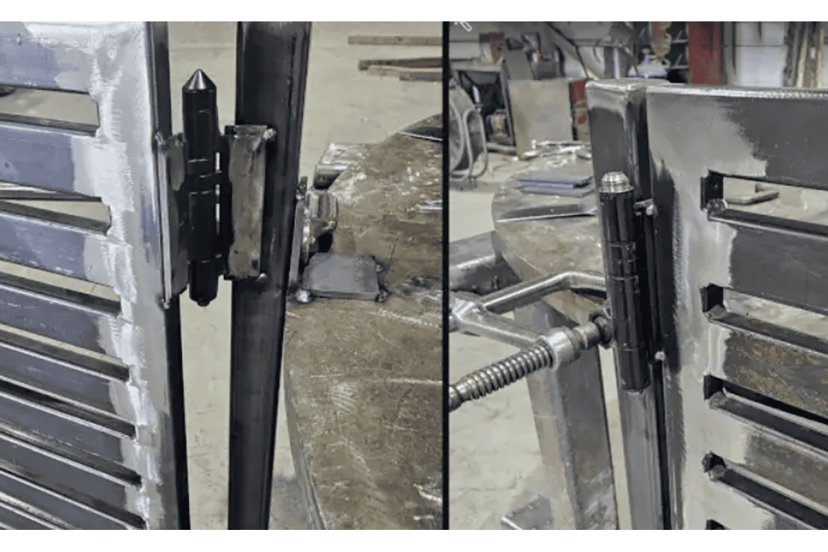 Strong weld-on barrel hinges for industrial gate fabrication strongest weld-on hinges for commercial and industrial gates