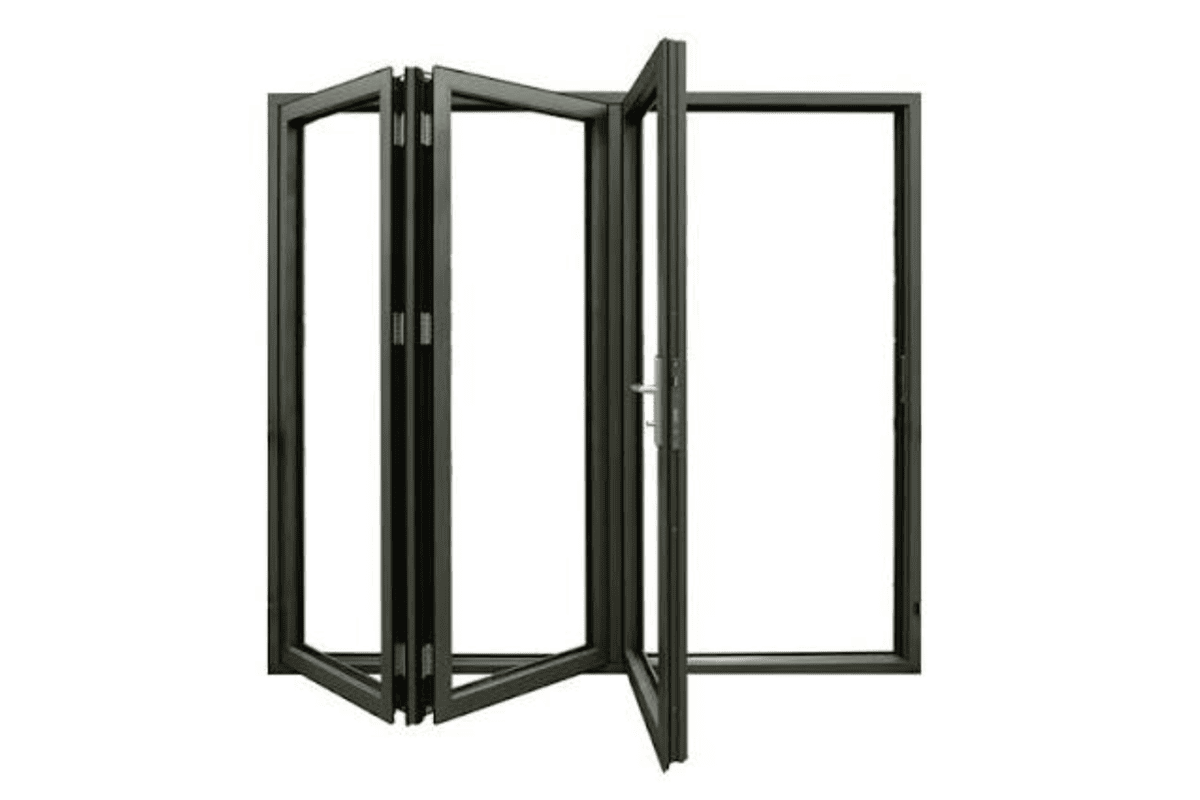 handle for slim aluminium and bi-fold doors on narrow aluminium profile